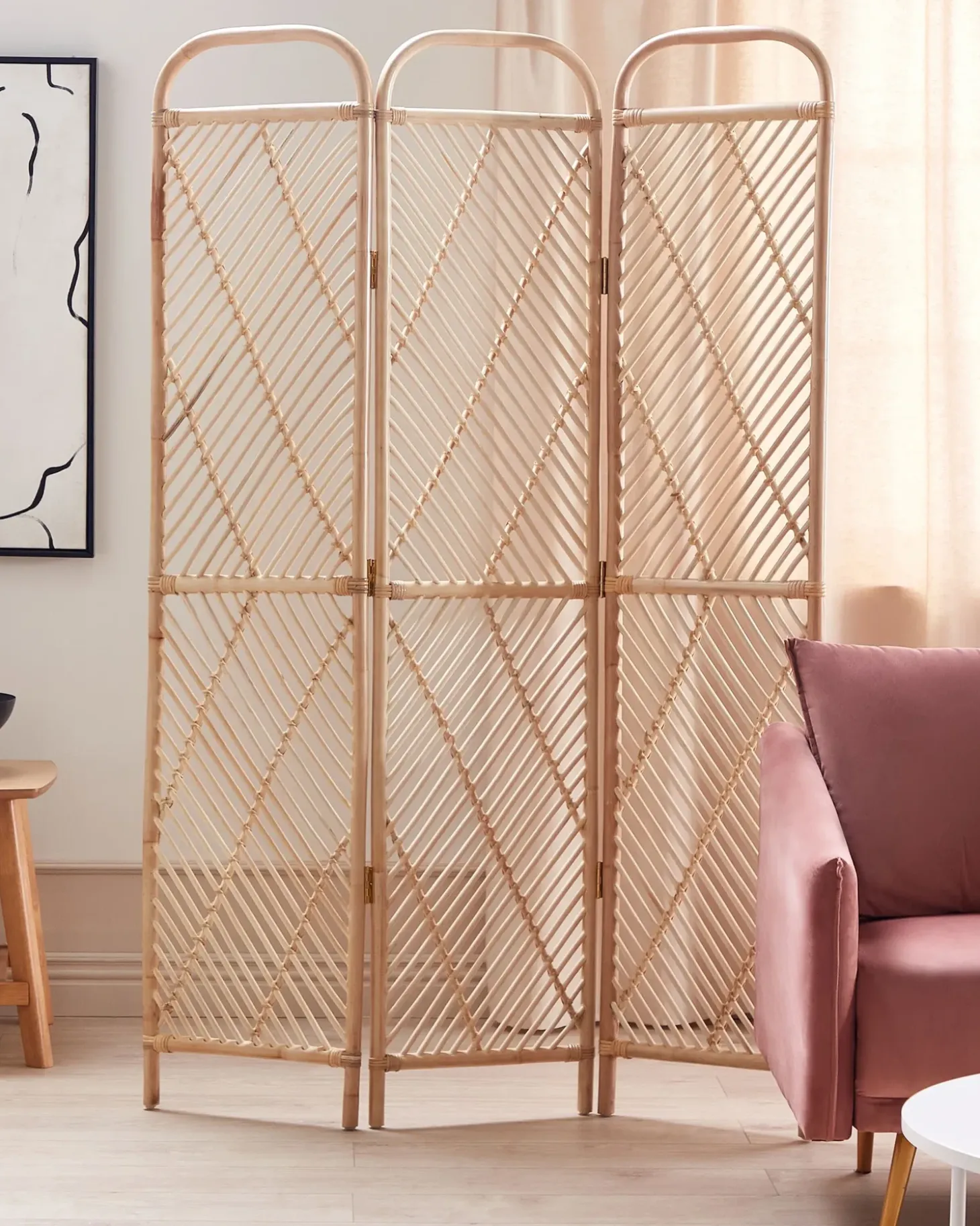 3 panelers rumdeler COSENZA Lysebrun 106 cm 180 cm