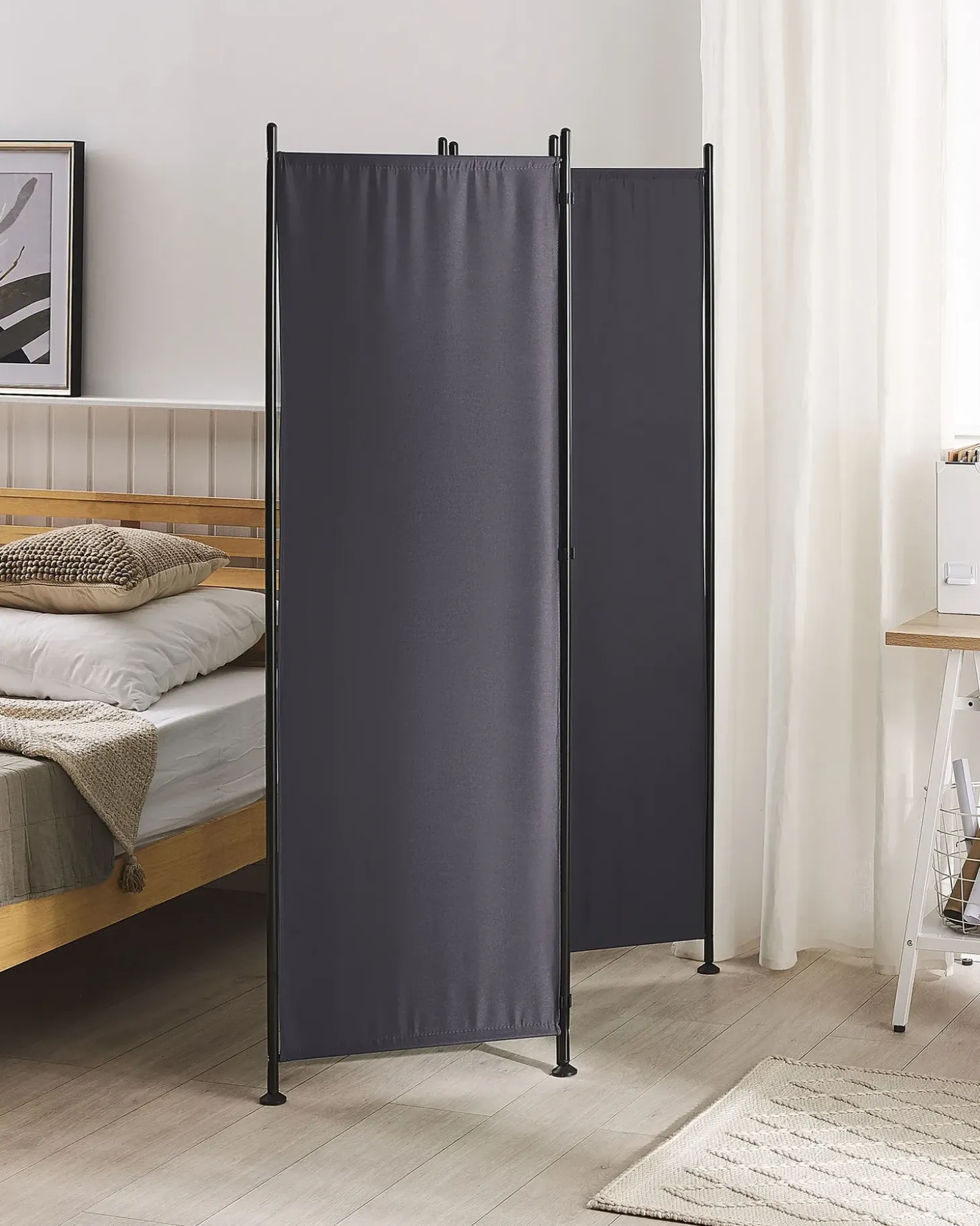 3 panelers rumdeler NARNI Grå 160 cm 170 cm