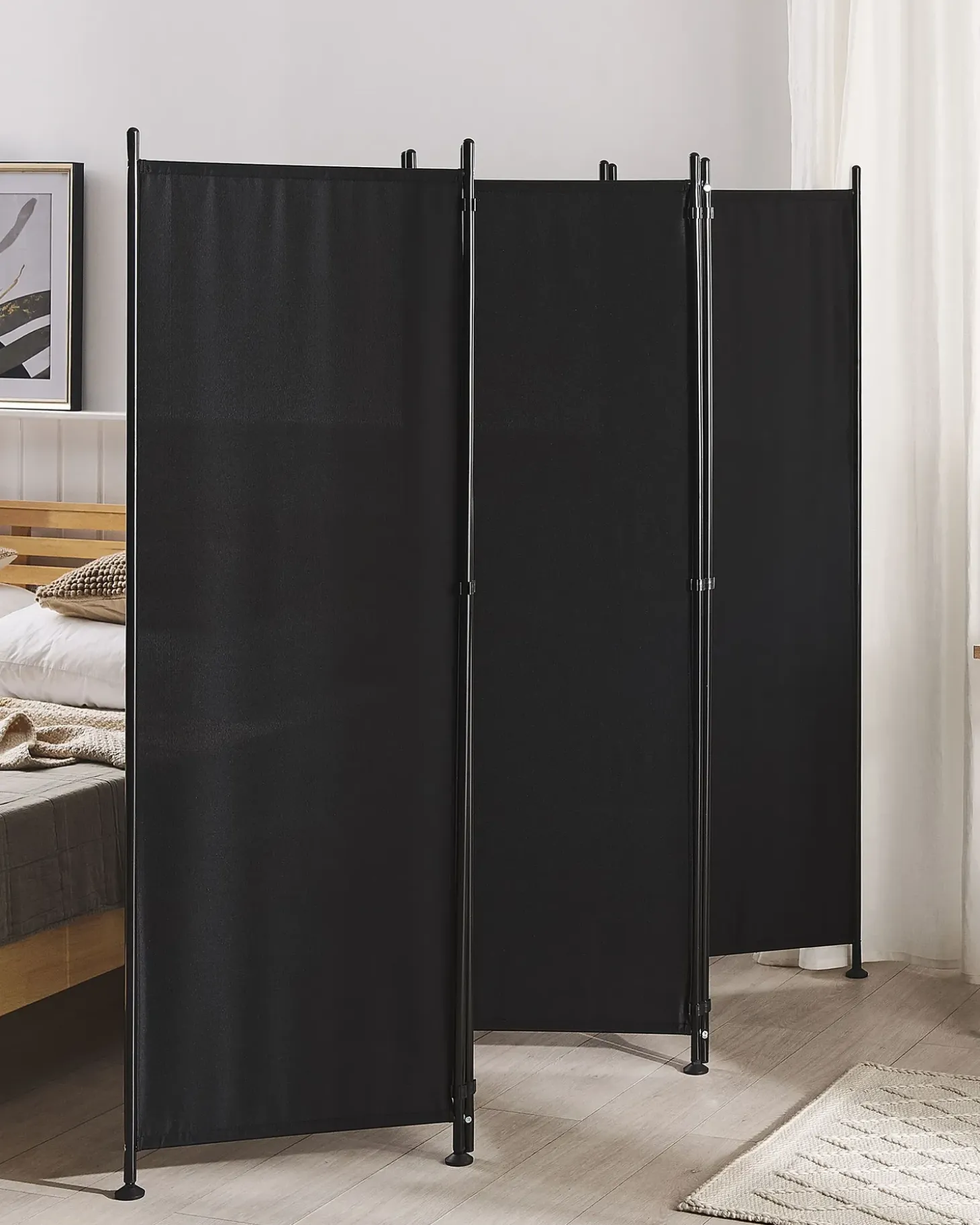 5 panelers rumdeler NARNI Sort 270 cm 170 cm