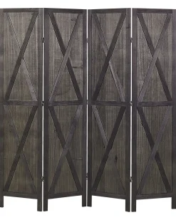 4 panelers rumdeler RIDANNA Mørkebrun 163 cm 170 cm