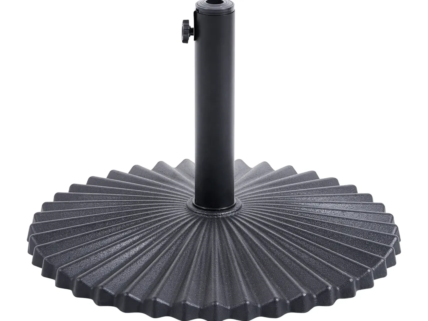 Parasolfod CAREZZA Sort Rund 21 kg