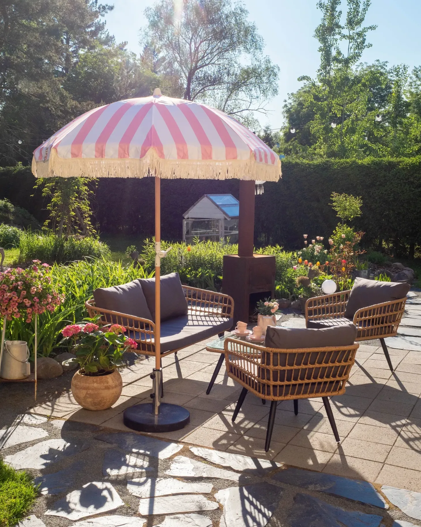 Parasolfod CEGGIA Sort Rund 25 kg