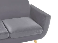 2 pers. sofaovertræk BERNES Velour Grå