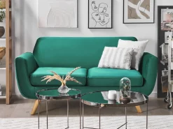 2 pers. sofaovertræk BERNES Velour Grøn