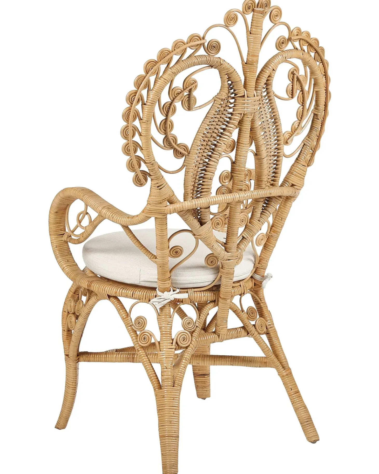 Påfuglestol CARRARA Rattan Naturlig
