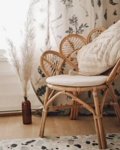 Påfuglestol FLORENTINE II Rattan Naturlig