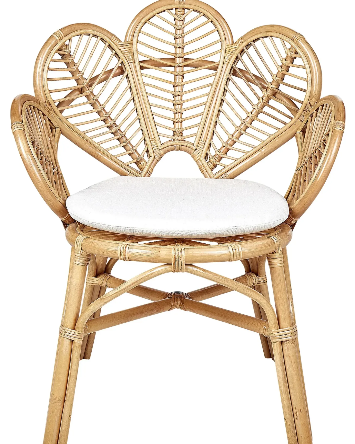 Påfuglestol FLORENTINE II Rattan Naturlig