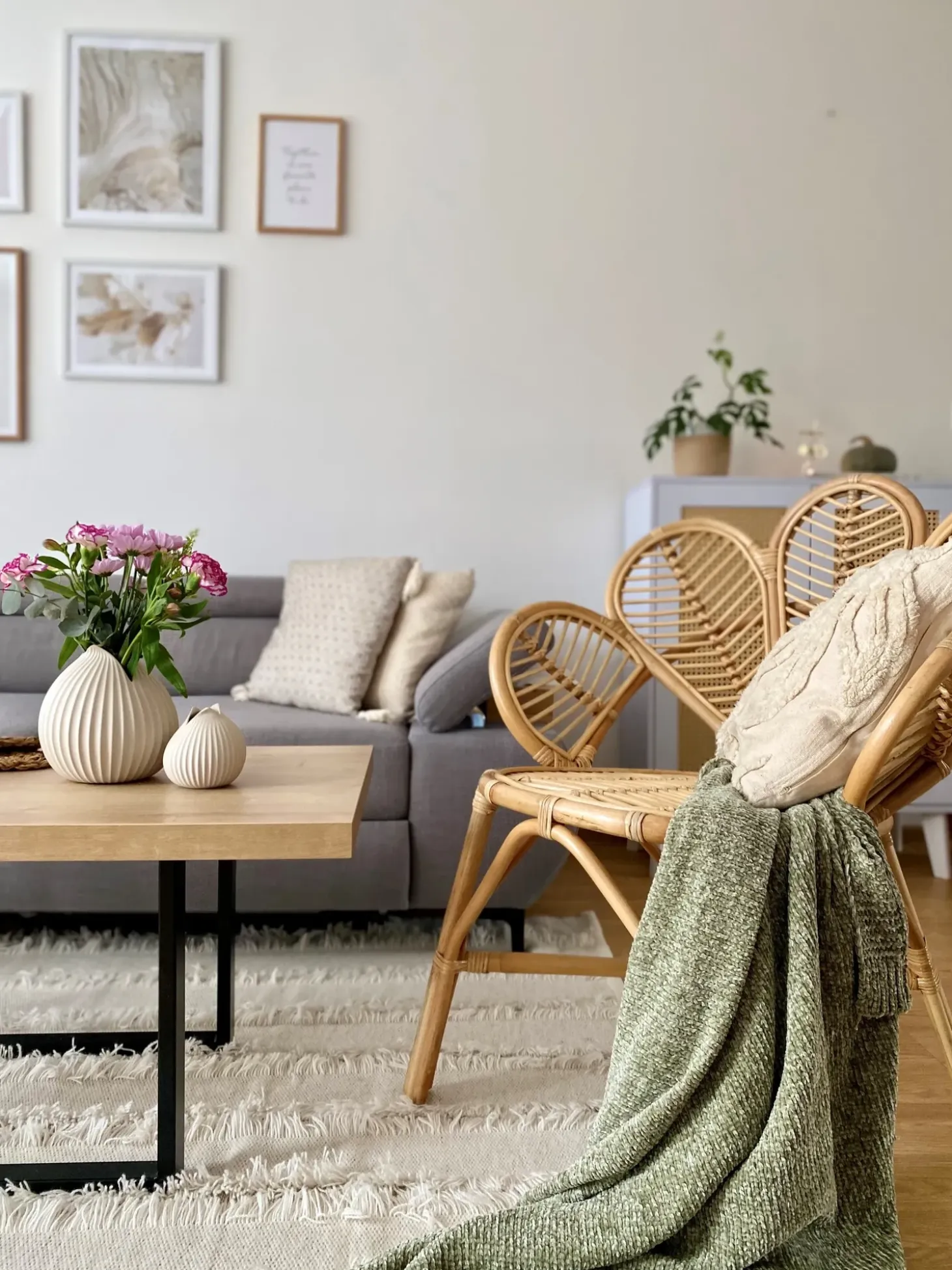 Påfuglestol FLORENTINE II Rattan Naturlig