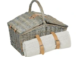 Picnic-kurv CANELE Flet Brun
