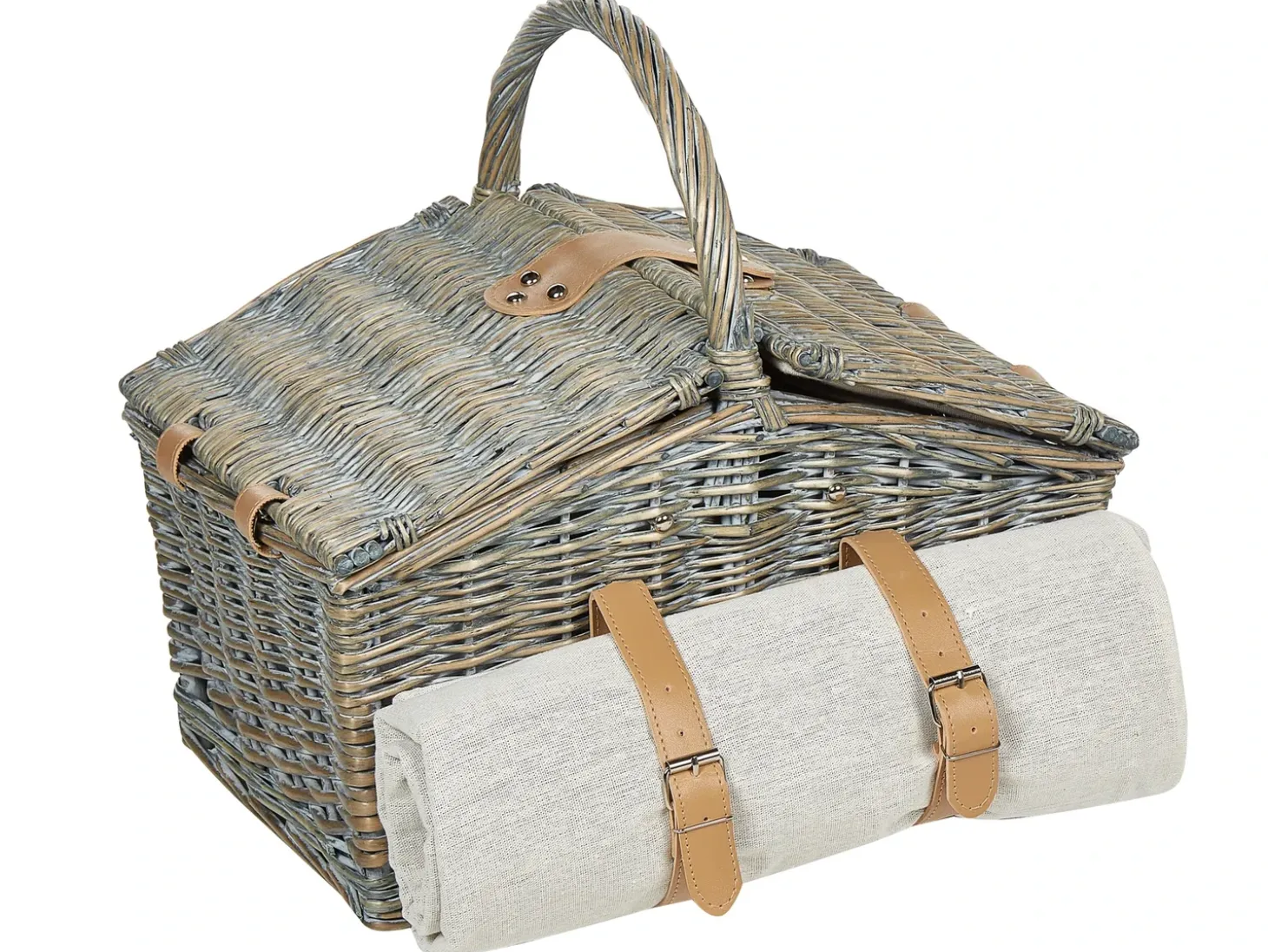 Picnic-kurv CANELE Flet Brun