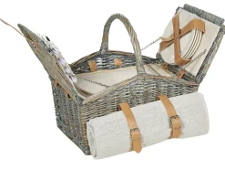 Picnic-kurv CANELE Flet Brun