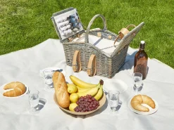 Picnic-kurv CANELE Flet Brun