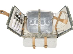 Picnic-kurv CANELE Flet Brun