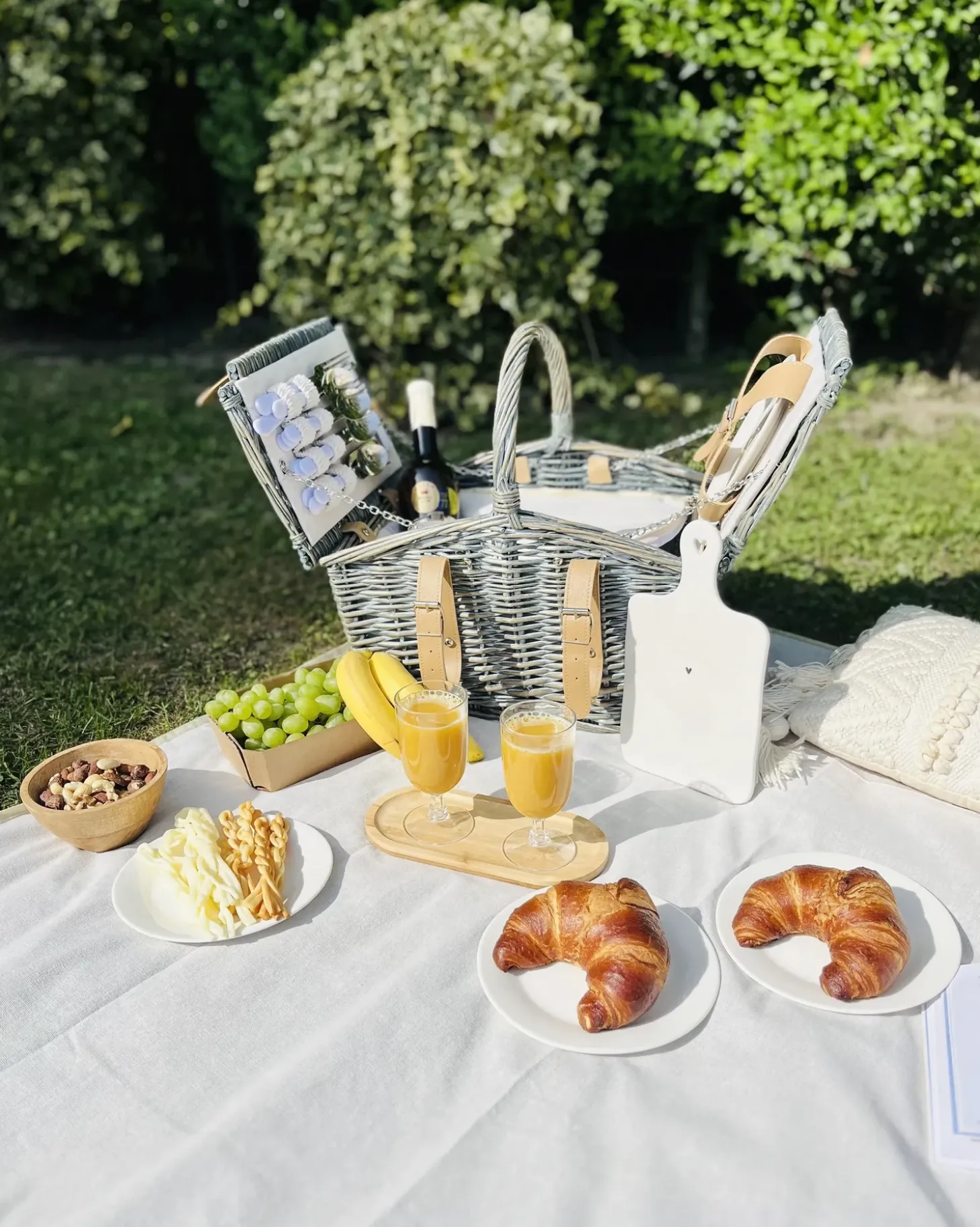 Picnic-kurv CANELE Flet Brun