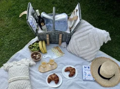 Picnic-kurv CANELE Flet Brun