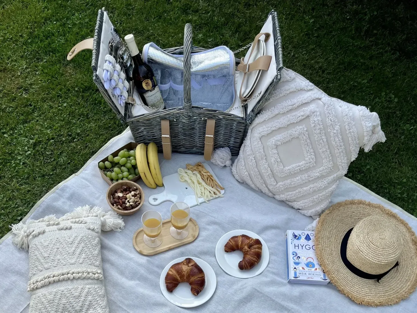 Picnic-kurv CANELE Flet Brun