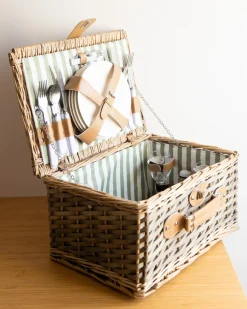 Picnic-kurv CLEMENTINE Flet Naturlig