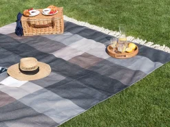 Picnic tæppe LUNDA 200 x 200 cm Grå
