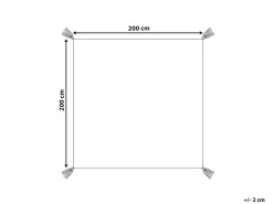 Picnic tæppe TUZIANI 200 x 200 cm Grøn