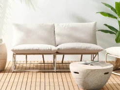 PICO 4 personers havesofasæt Lys Beige Metal