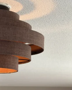 Plafond EREBATO Hør Brun