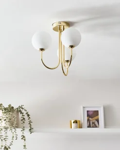 Plafond SHIRE Glas Hvid