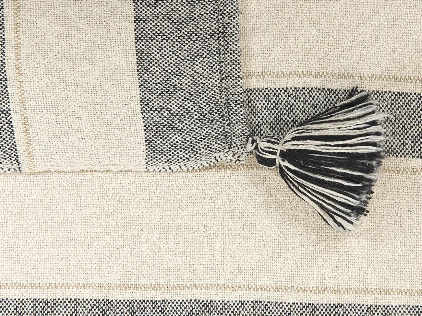Plaid CAYIR Bomuld 130 x 170 cm Beige
