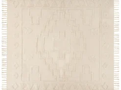 Plaid CHACK Bomuld 200 x 220 cm Beige