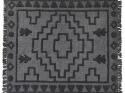 Plaid CHACK Bomuld 220 x 240 cm Mørkegrå