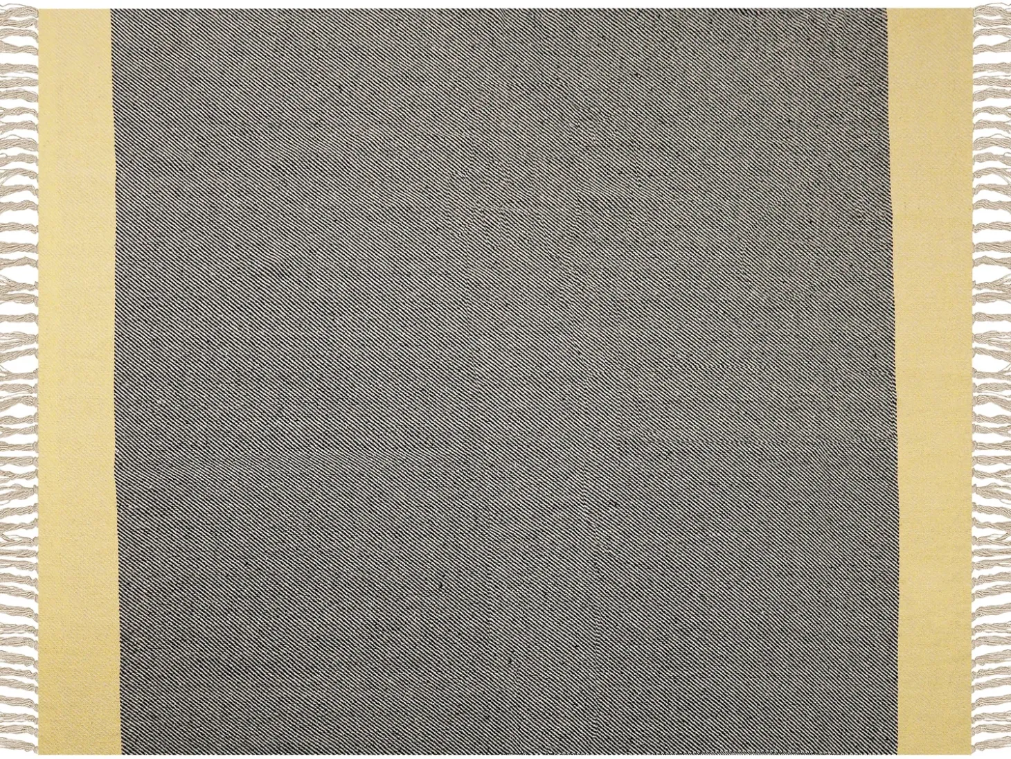 Plaid LAPU Bomuld 125 x 150 cm Sennepsgul