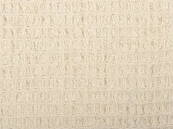 Plaid MALU Bomuld 125 x 150 cm Lys Beige