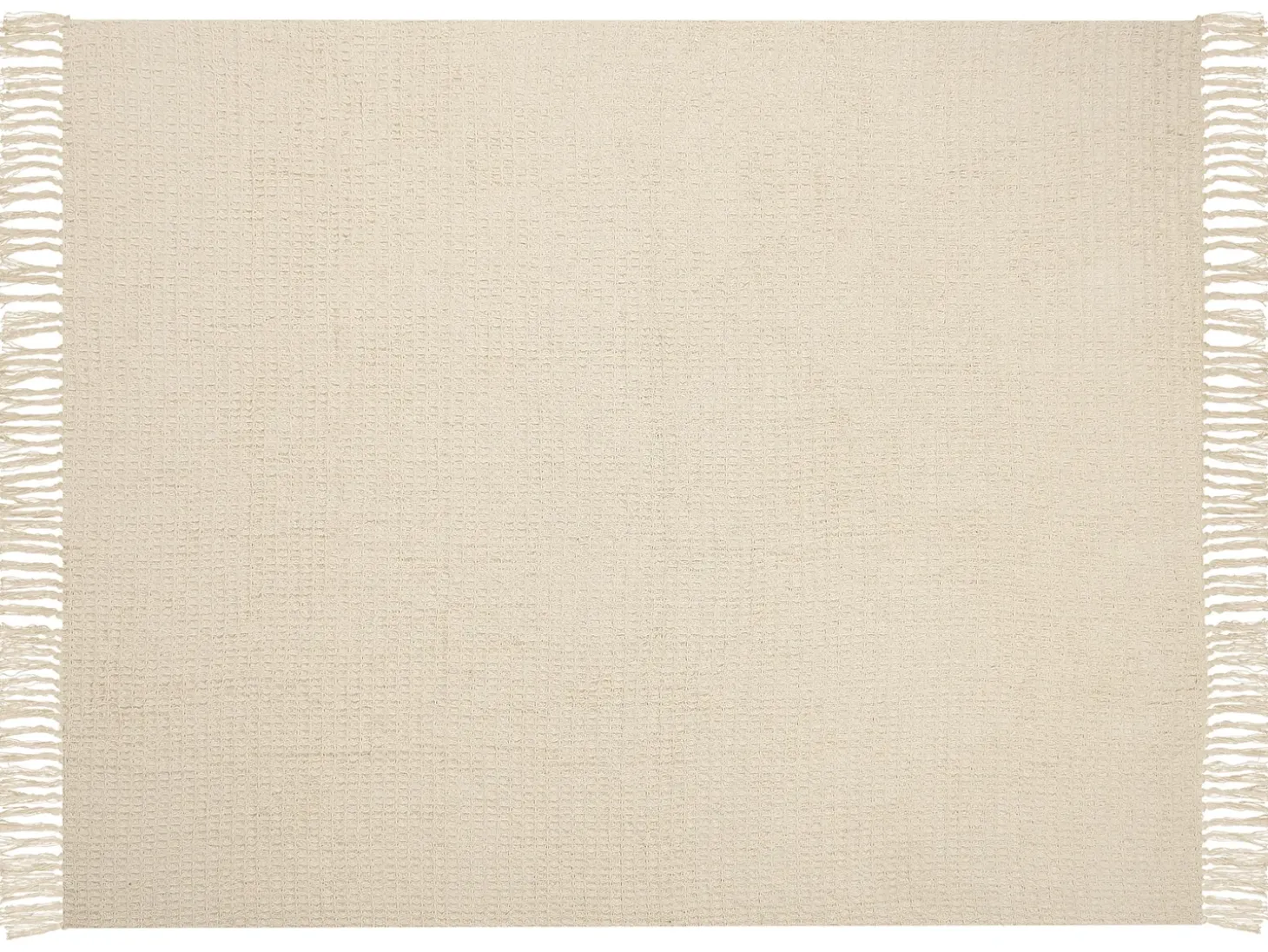 Plaid MALU Bomuld 125 x 150 cm Lys Beige