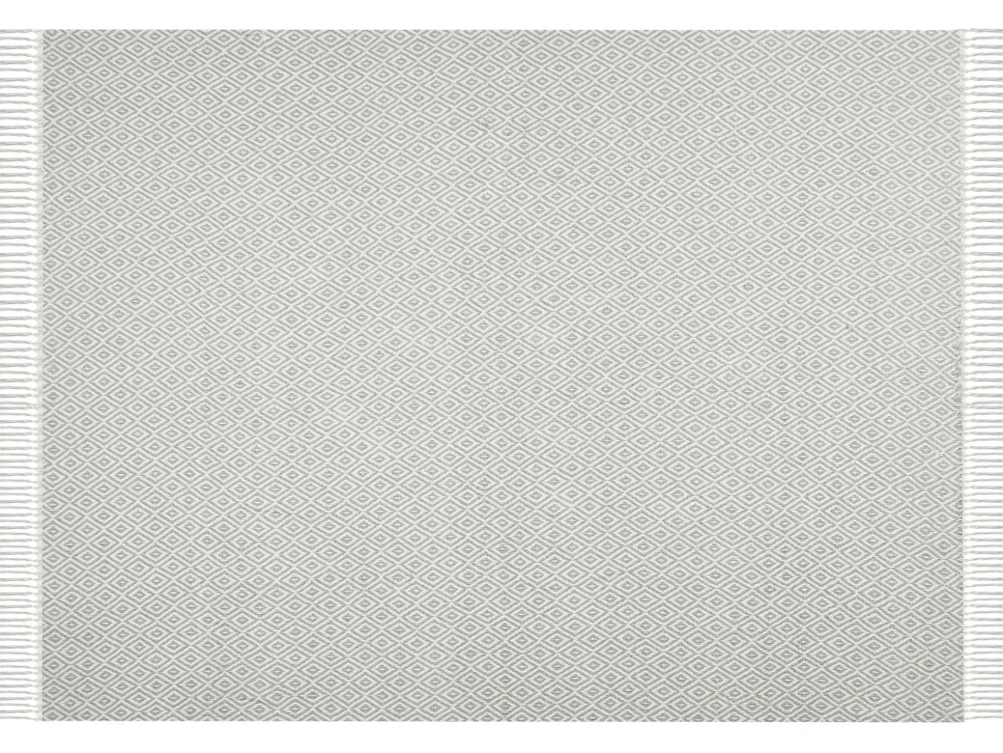 Plaid MITYAL Bomuld 125 x 150 cm Brungrå