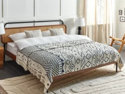 Plaid NAJUY Bomuld 220 x 240 cm Beige