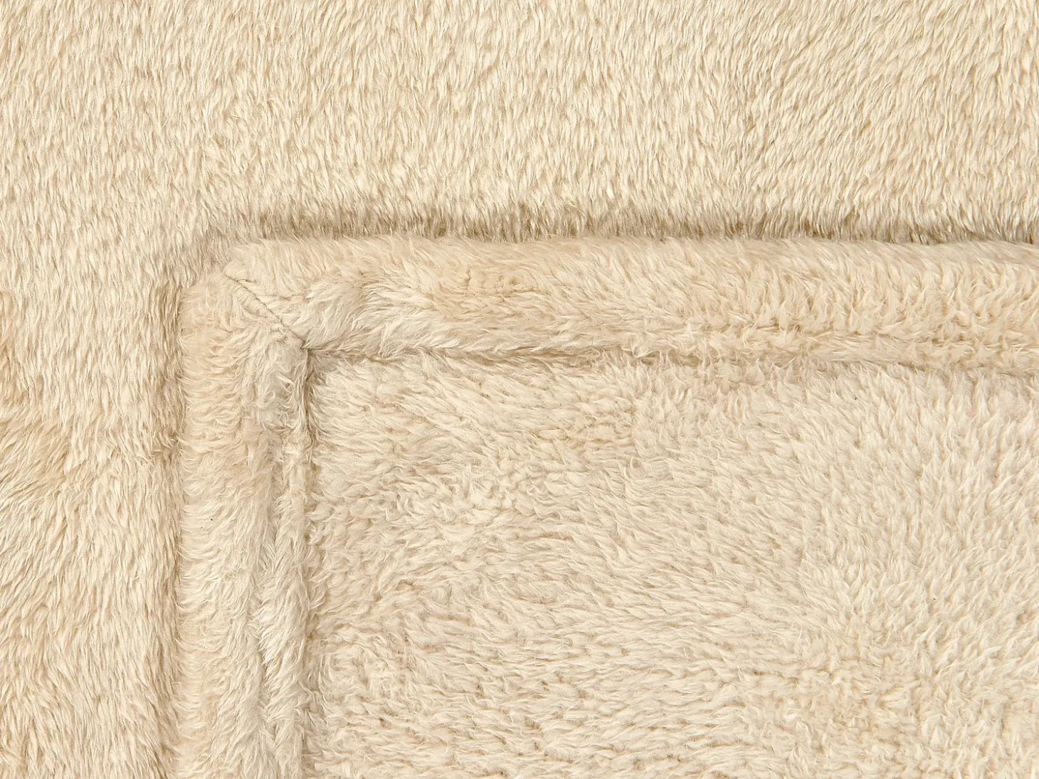 Plaid NAMDU 125 x 150 cm Lys Beige