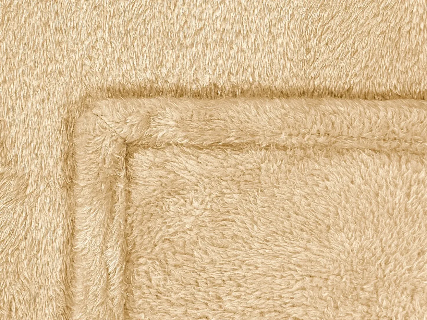 Plaid NAMDU 125 x 150 cm Sand Beige