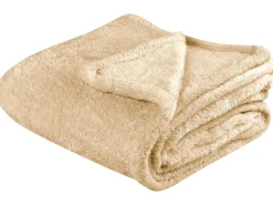 Plaid NAMDU 125 x 150 cm Sand Beige
