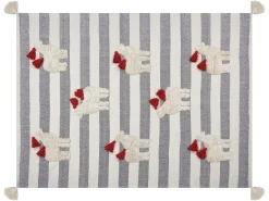 Plaid NAMTAR Bomuld 125 x 150 cm Hvid