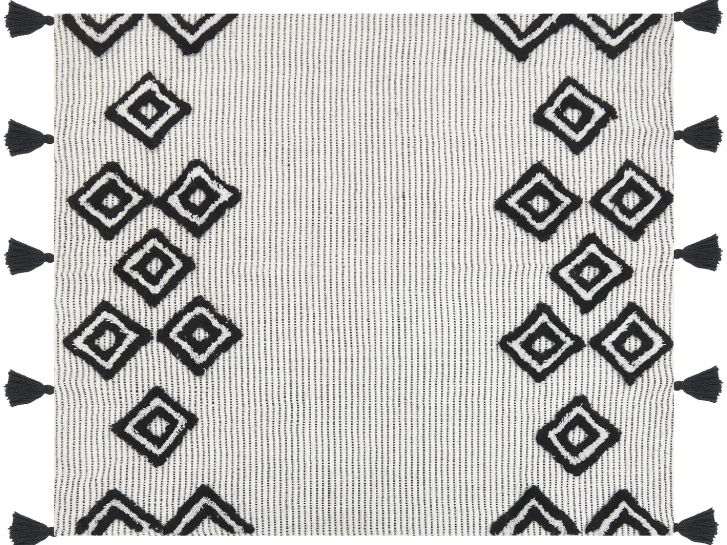 Plaid SAATLI 130 x 150 cm Hvid