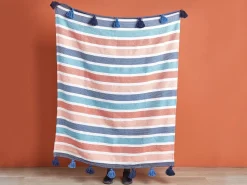 Plaid SENBUK 130 x 150 cm Multifarvet
