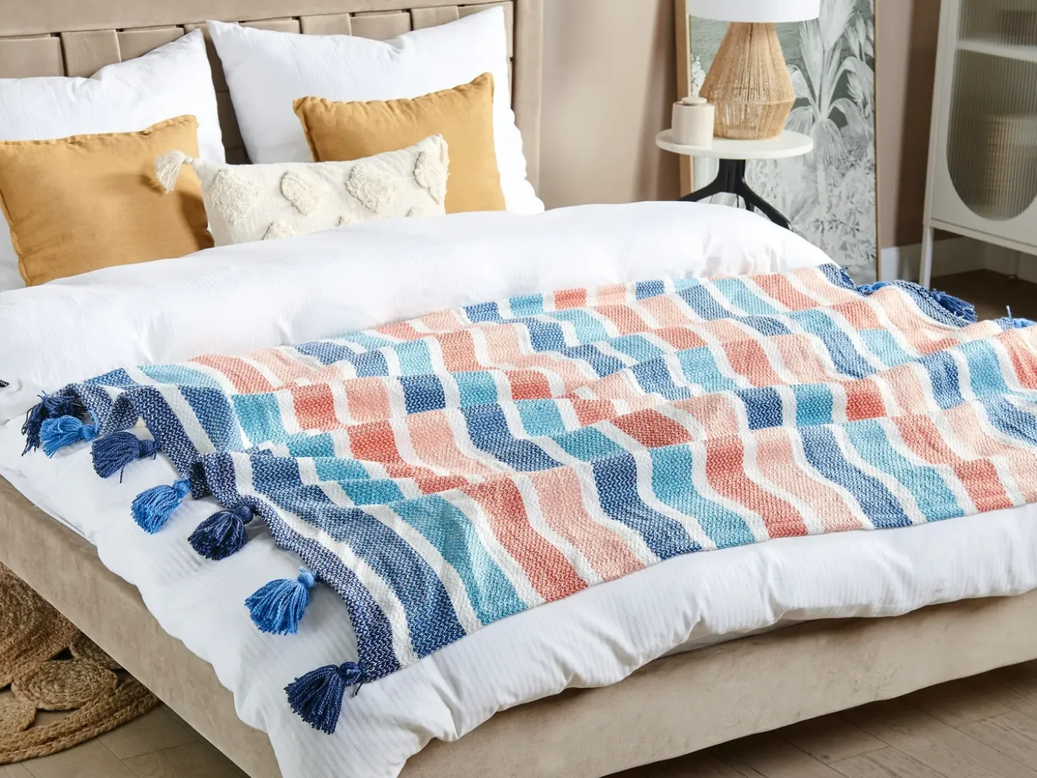 Plaid SENBUK 130 x 150 cm Multifarvet