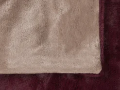 Plaid TANTAN 150 x 200 cm Bordeaux