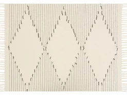 Plaid ULUYOL Bomuld 130 x 170 cm Beige