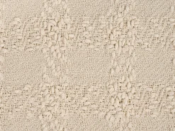 Plaid VELLA 200 x 220 cm Cremehvid