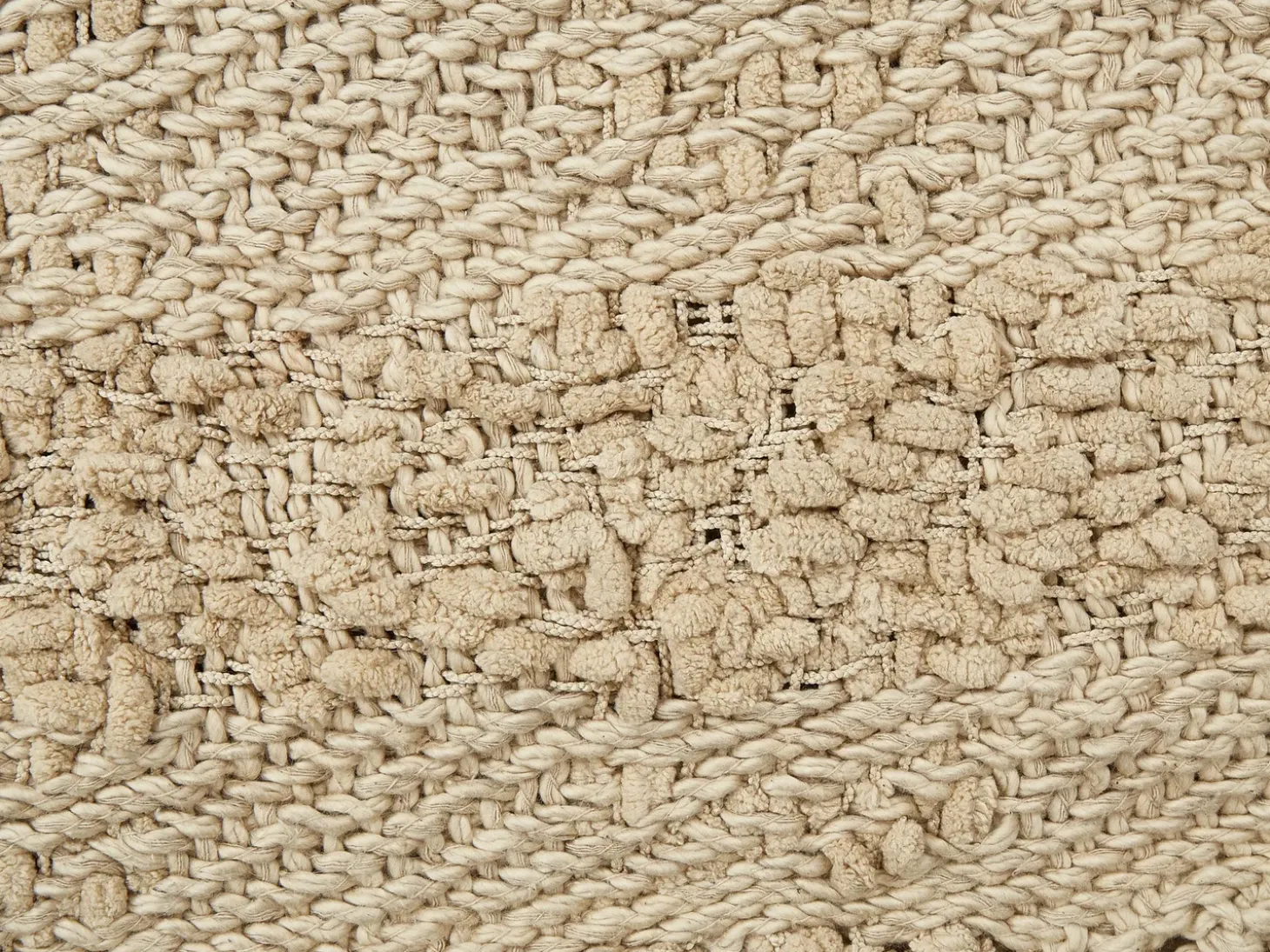 Plaid VELLA Bomuld 150 x 200 cm Beige