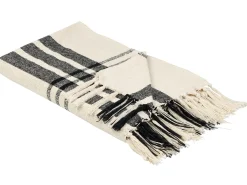 Plaid YUVALI Bomuld 130 x 170 cm Hvid