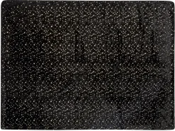 Plaid ALAZEYA 130 x 180 cm Sort
