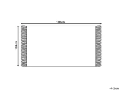 Plaid BARBOT 130 x 170 cm Multifarvet