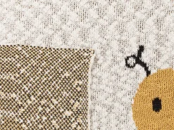 Plaid DRAGAN Bomuld 130 x 170 cm Lys Beige
