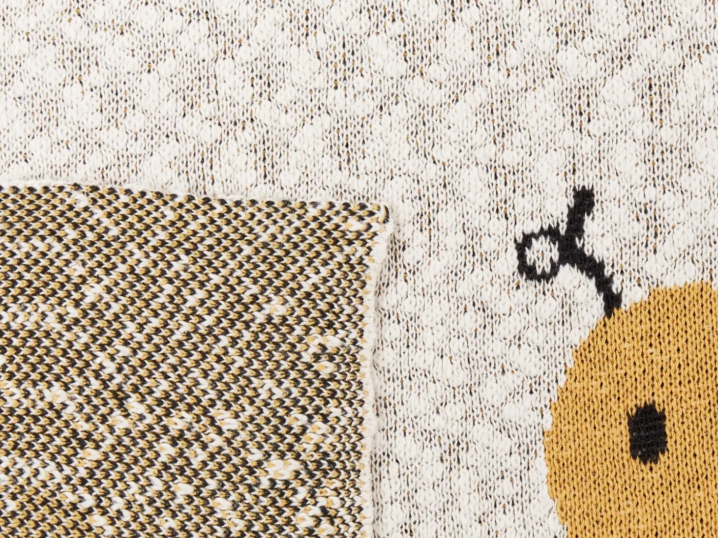 Plaid DRAGAN Bomuld 130 x 170 cm Lys Beige